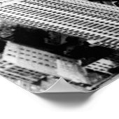 New York City Skyline Schwarzweiß-Foto Poster (Ecke)