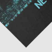 New York City Skyline Seidenpapier (Detail)