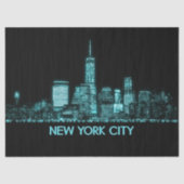 New York City Skyline Seidenpapier (Vorderseite)