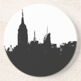 New York City Skyline Silhouette Untersetzer