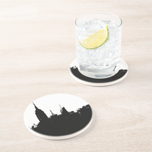 New York City Skyline Silhouette Untersetzer (Seite)