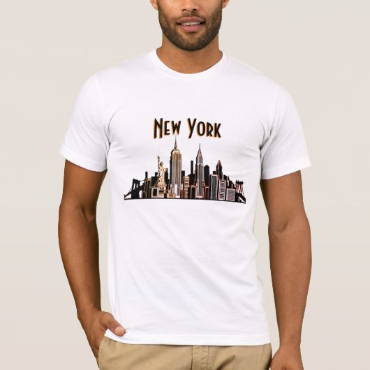 New York City Skyline T - Shirt (Vorderseite)