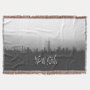New York City Skyline Throw Blanket Decke