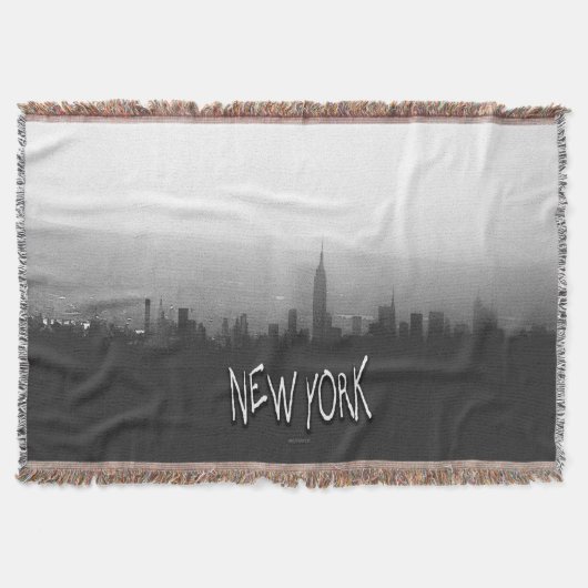 New York City Skyline Throw Blanket Decke (Vorderseite)