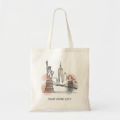 New York City Skyline Tote Bag für Frauen Tragetasche (Vorne)