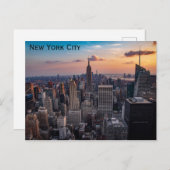 New York City Skyline Travel Foto Postkarte (Vorne/Hinten)