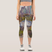 New York City Skyline und Central Park Capri Leggings (Vorderseite)