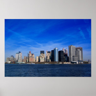 New York City Skyline USA Poster