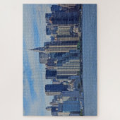 New York City Skyline Vom East River A1 Puzzle (Vertikal)