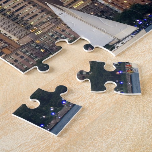 New York City Skyline von Hudson River Puzzle (Seite)
