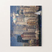 New York City Skyline von Hudson River Puzzle (Vertikal)