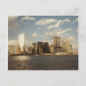New York City Skyline vor 9/11 Twin Towers Postkarte (Vorderseite)