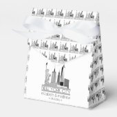 New York City Skyline Wedding Geschenkschachtel (Vorderseite)