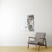 New York City Skyline Zeichnend Wandteppich (Beispiel)