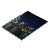 New York City Skyscraper Towers Night USA Notizblock (Linke Seite)