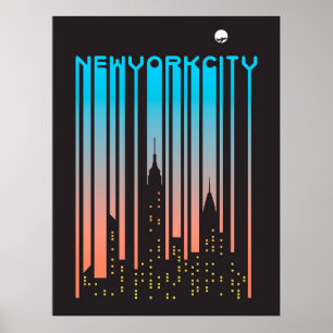 New York City Skyscrapers Poster