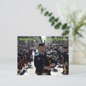 New York City St Patrick's Parade Postkarte (Stehend Vorderseite)