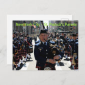 New York City St Patrick's Parade Postkarte (Vorne/Hinten)