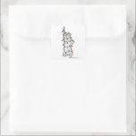 New York City Statue of Liberty Christmas Lights Quadratischer Aufkleber<br><div class="desc">Auf dem Weihnachtsaufkleber in New York findet man die Freiheitsstatue, die von einer Reihe farbenfroher Weihnachtsbeleuchtung geschmückt ist. Diese Aufkleber machen perfekte Umschlag Aufkleber für die Weihnachtsserie "New York". Erstellt aus einer originalen Stift-und-Tinte-Illustration. Sehen Sie nicht, wonach Sie suchen? Brauchen Sie Hilfe bei der Anpassung? Kontaktieren Sie Rebecca, um etwas...</div>