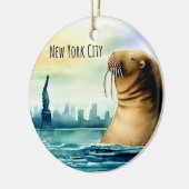 New York City Statue of Liberty Souvenir Keramik Ornament (Links)