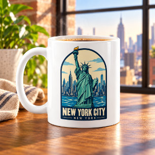 New York City Statue of Liberty Vintage Kaffeetasse
