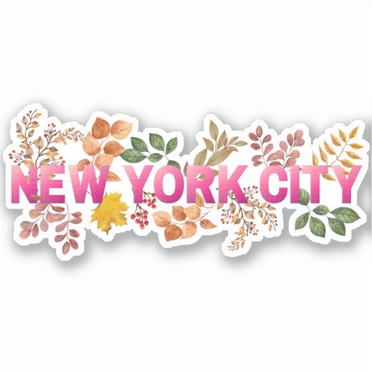 New York City Sticker (Vorderseite)