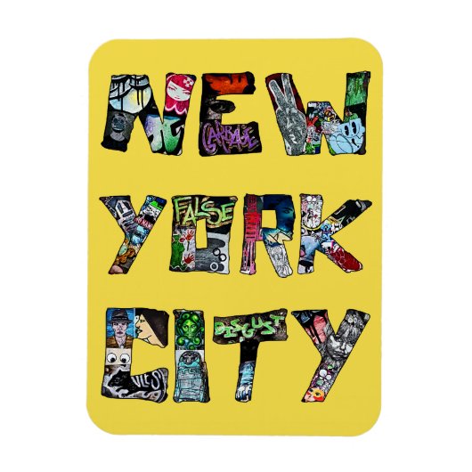 New York City Street Art Magnet (Vertikal)