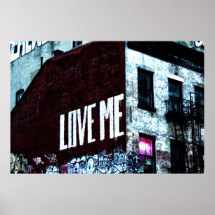 New York City Street Graffiti Foto Poster