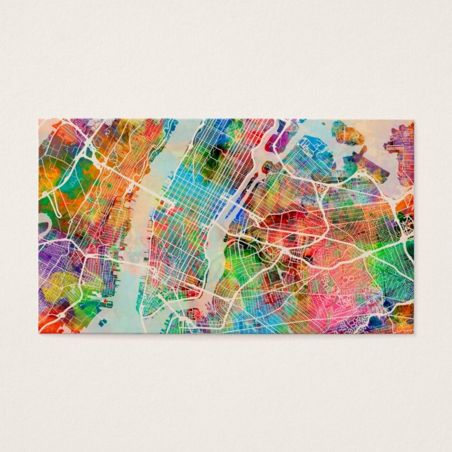 New York City Street Map (Vorderseite)