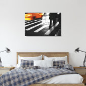 New York City Street Scene Leinwanddruck (Insitu (Schlafzimmer))