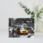 New York City Street Scene Postkarte (Stehend Vorderseite)