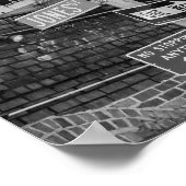 New York City Street signiert Poster (Ecke)