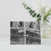 New York City Street Signs Postcard Postkarte (Stehend Vorderseite)