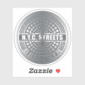 New York City Streets Brooklyn Aufkleber (Blatt)