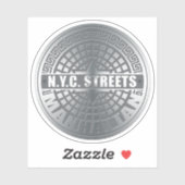 New York City Streets Manhattan Aufkleber (Blatt)