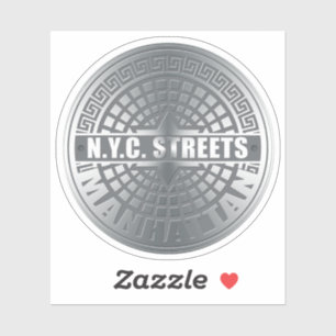 New York City Streets Manhattan Aufkleber