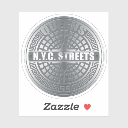New York City Streets Queens Aufkleber (Blatt)