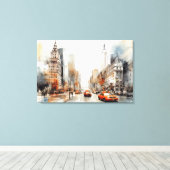 New York City, Stretched Canvas Print Leinwanddruck (Insitu (Holzboden))