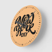 New York City Style Runde Wanduhr (Winkel)