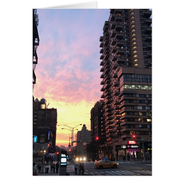 New York City Sunset Upper West Side 96. St NYC (Vorne)
