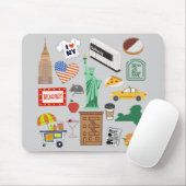 New York City Symbole Mousepad (Mit Mouse)