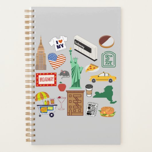 New York City Symbole Planer (Vorderseite)