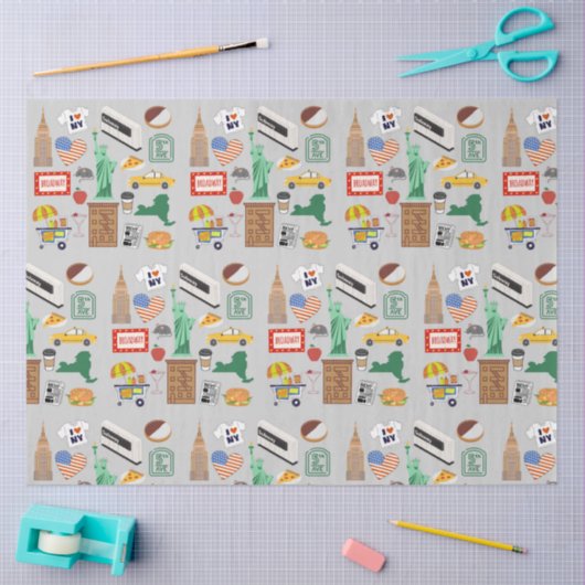 New York City Symbole Seidenpapier (Basteln)