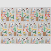 New York City Symbole Seidenpapier (Vorderseite)