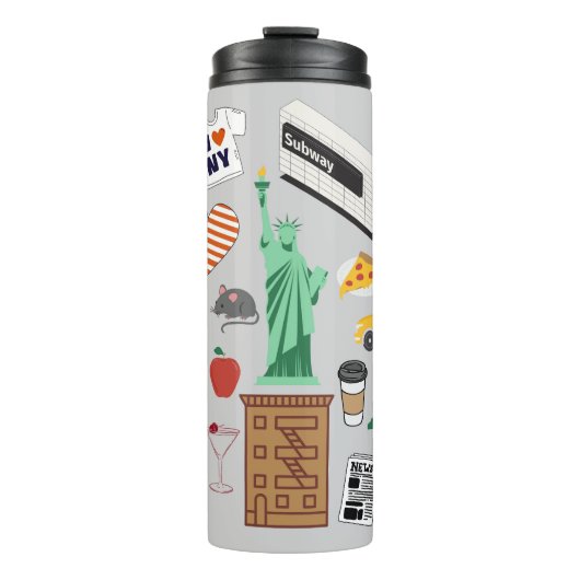 New York City Symbole Thermosbecher (Vorderseite)