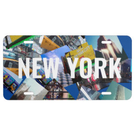 New York City-Szenen der Stadt US Nummernschild