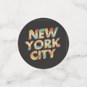 New York City Table Konfetti (Klein Vorderseite)