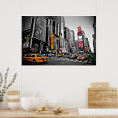 "New York City" Taxi Cabs City Hustle Poster (Küche)