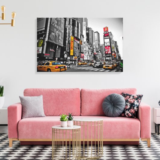 "New York City" Taxi Cabs City Hustle Wall Art Leinwanddruck (Insitu (Wohnzimmer))