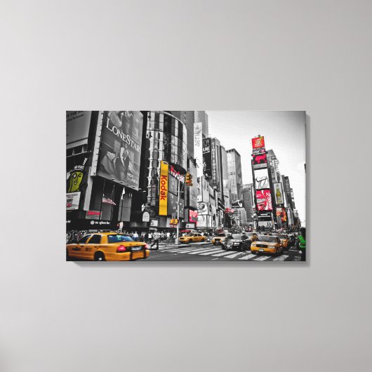 "New York City" Taxi Cabs City Hustle Wall Art Leinwanddruck (Vorderseite)